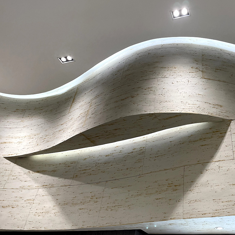 Tile Decorative Interior Bendable Wall Cladding Soft Artificial Mcm Slate Travertine Flexible Natural Wall Cladding Stone Panels