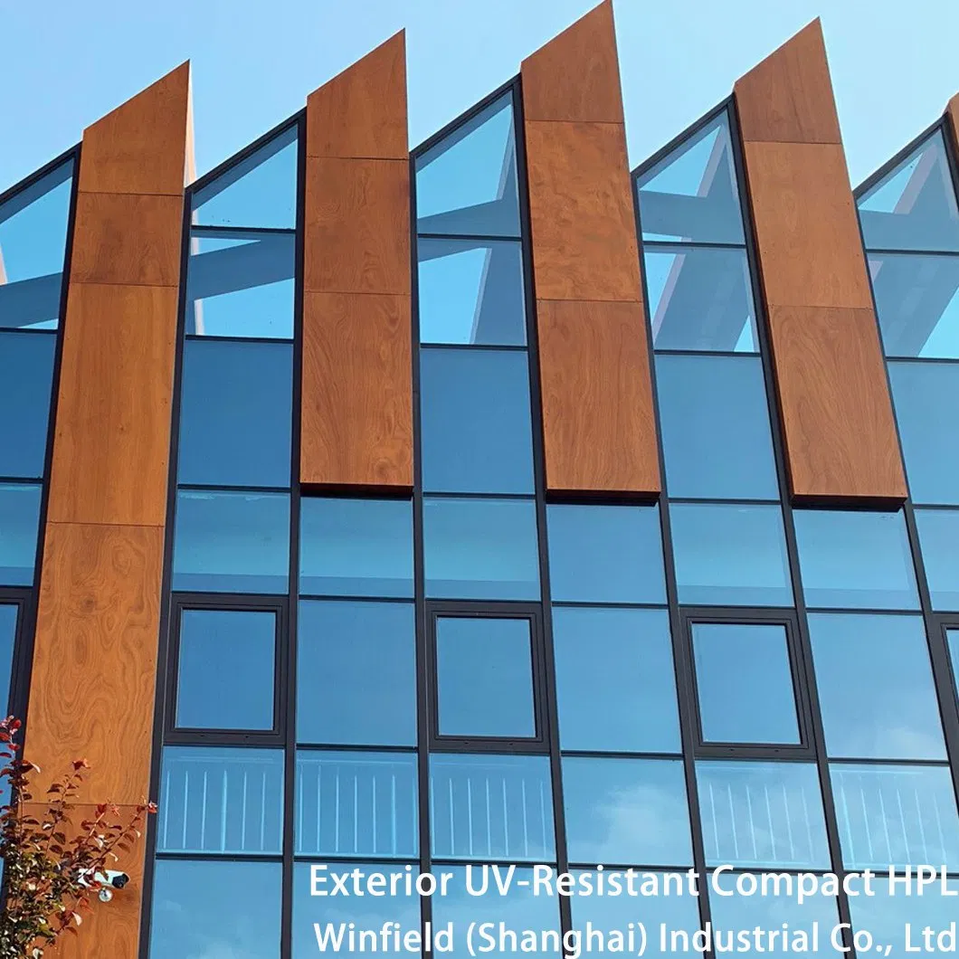 Exceptional Impact Resistance Anti UV HPL Exterior UV Resistant Compact Panel for Outdoor Environment