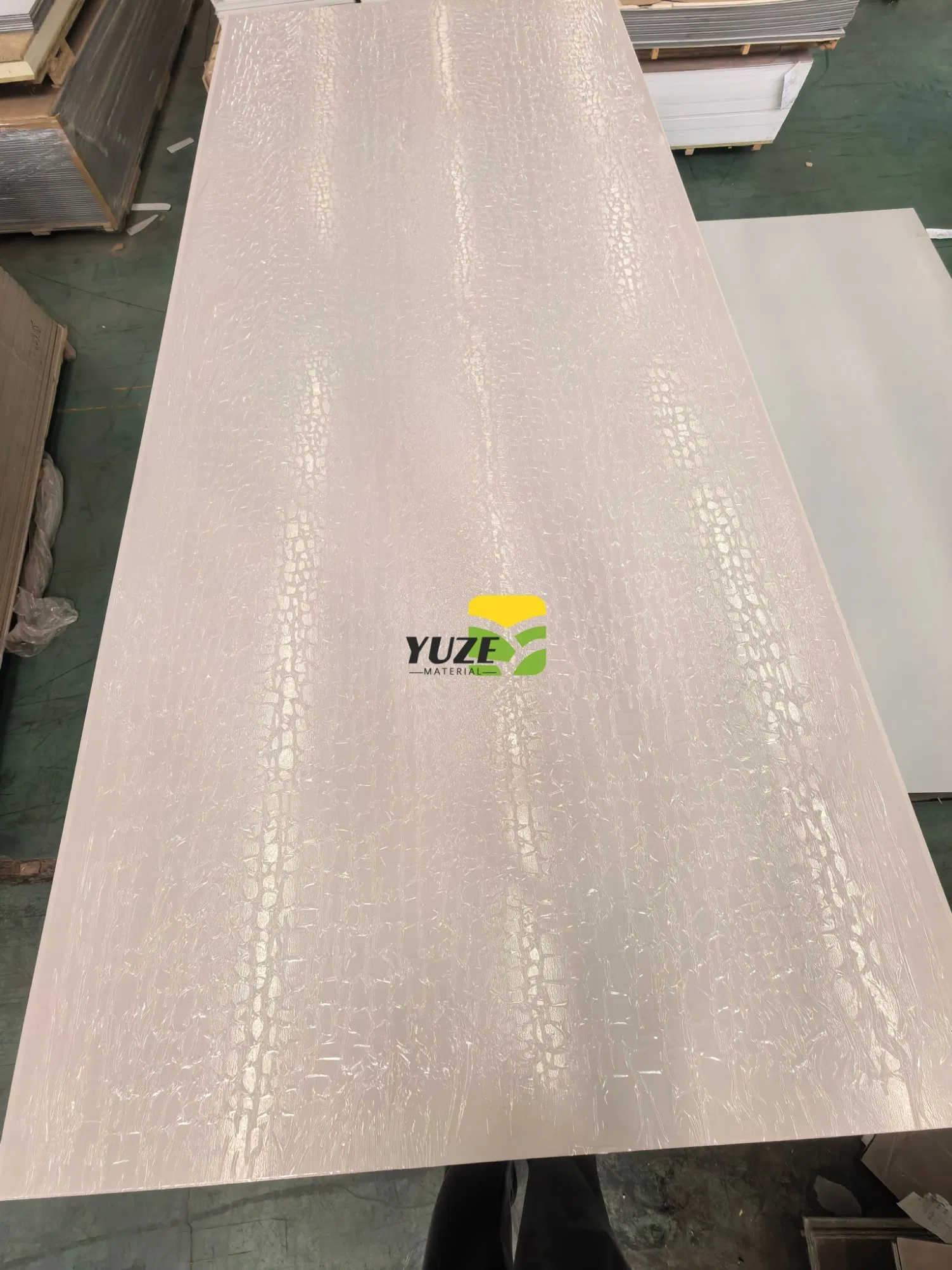 Textured Bamboo Charcoal Wall Panel with 3D Decorative Pattern Indoors