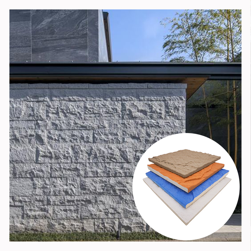 Composite Decorative Wall Cladding PU Mushroom Stone Artificial Culture Stone PU Faux Stone Panels