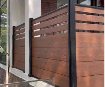 Wholesale Co-Extrusion New Tech Wood Plastic Garden Aluminium Composite Wall Privacy Vinyl WPC Decking Fence Panel for House/Garden/Decorative Railing/Outdoor