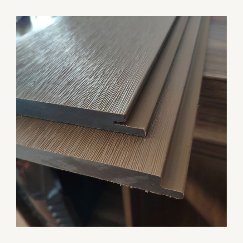 140mm Wide WPC Curtain Wall Panel 14mm Profile Building Exterior Cladding System