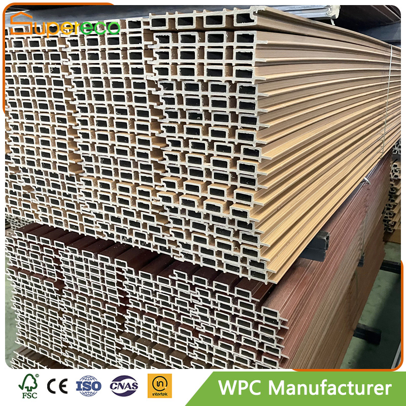Supereco Waterproof Outdoor 218X24mm Co-Extrusion WPC Wall Cladding WPC Wall Panel