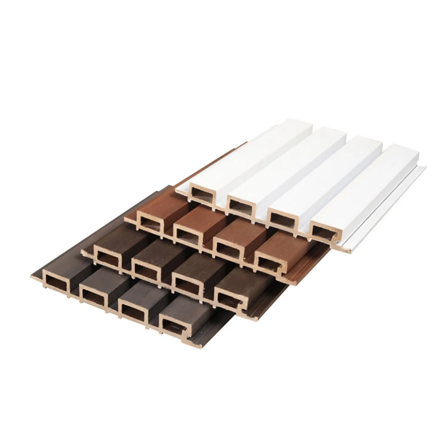 Waterproof UV-Resistant WPC Wall Panel Indoor Grille Wallboard Decoration Composite Wall Cladding WPC Wall Panel