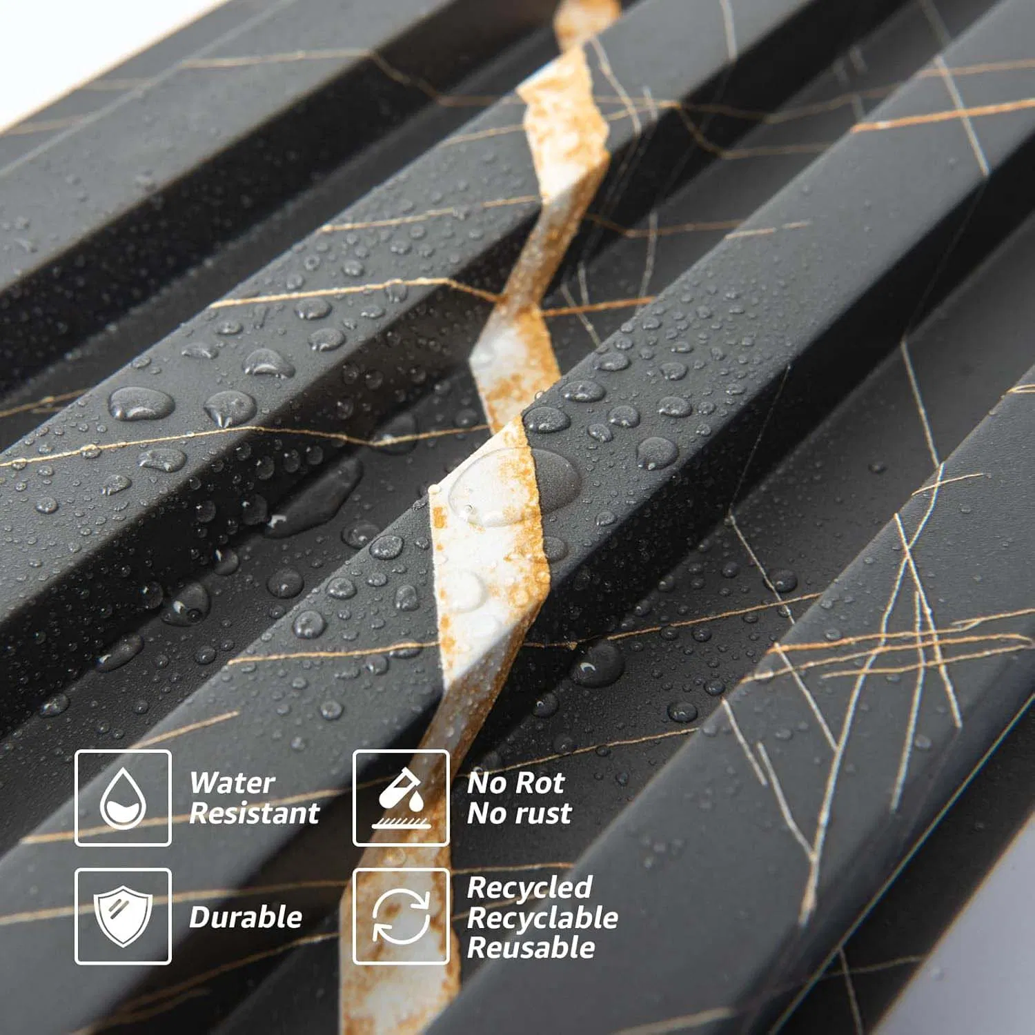 2026 Aku WPC 3D Slat Cladding Wall Panel Interior Decoration Polyester Fiber Decorative Waterproof Fireproof Wood Panel Composite Wall Panel Factory Price China