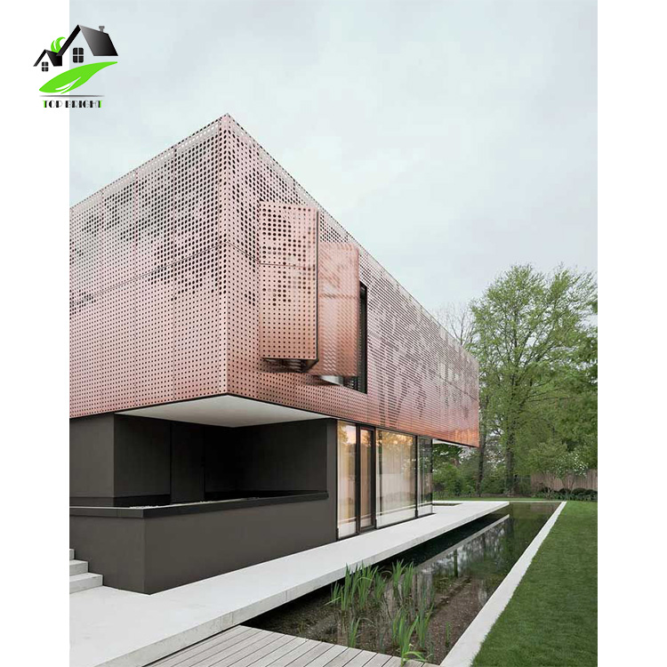 Aluminum Curtain Wall Modern Building Decorative Perforated Facade Prices Cladding Composite Panels Exterior Wall Panels System