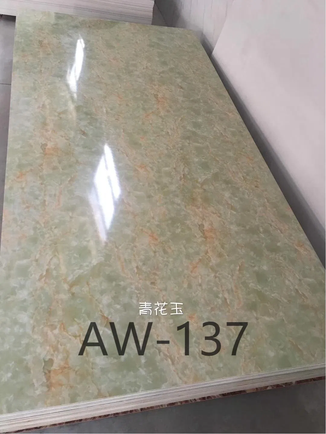 UV Protective Stone Plastic Composite Marble Sheet for Restaurant Terrace Cladding