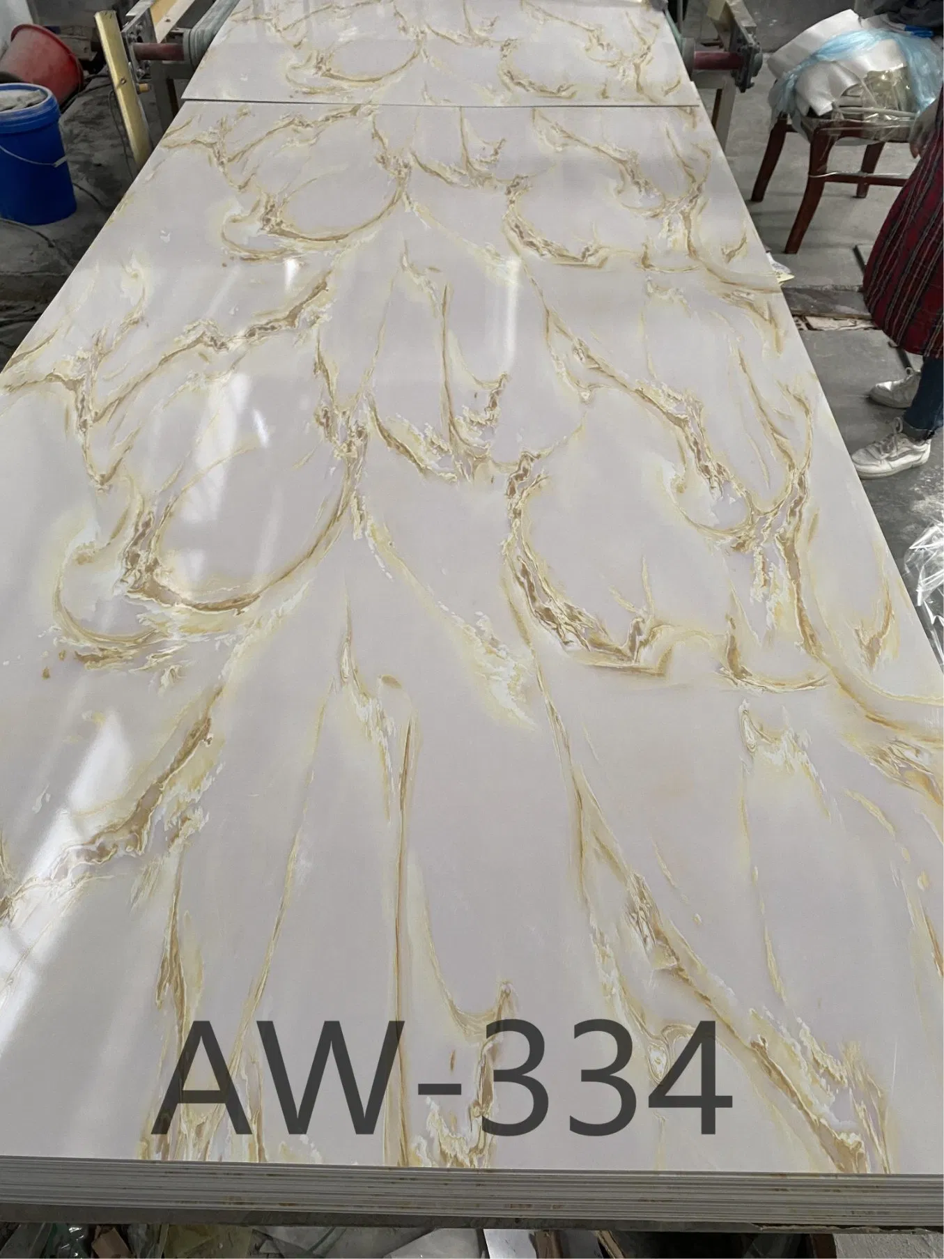 Eco Friendly Waterproof Stone Plastic Composite Sheet for SPA Changing Room Wall