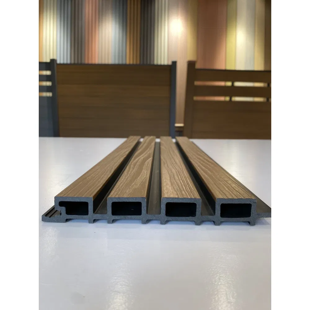 WPC Wood Composite Exterior Wall Cladding Waterproof WPC Wall Panel Fluted
