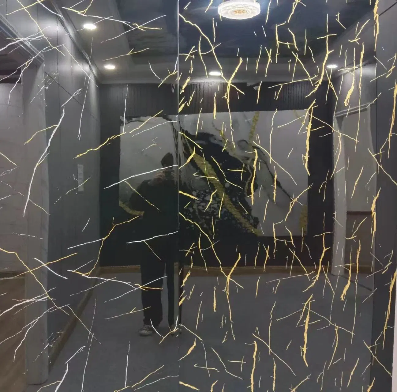 UV Plastic Faux Stone Spc Marmol PVC Marble Sheet Wall Panel