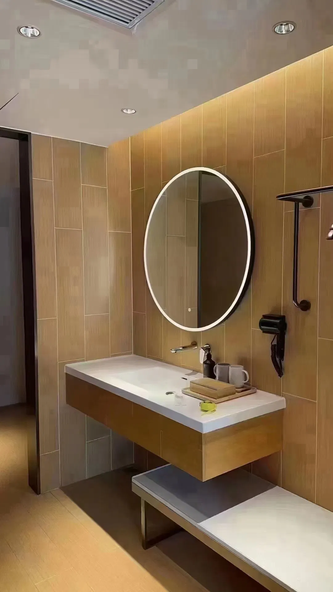 Factory Wholesale Price Waterproof Spc Wall Panels 600*4 for Modern Bathroom Designs