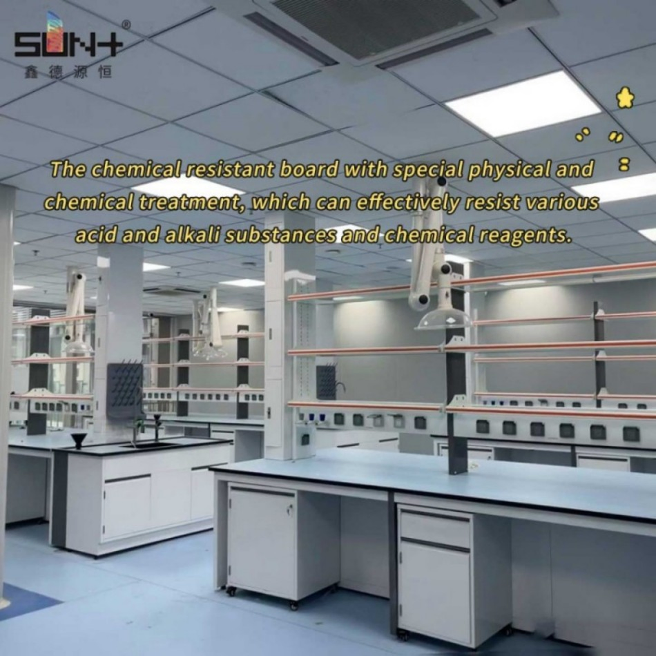 Chemical Resistant Compact Laminate Fireproof HPL Panel for Laboratory Cabinet Doors