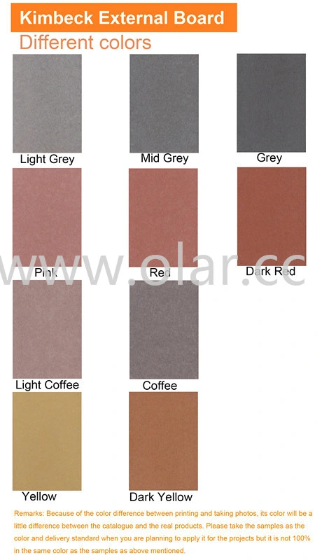 Fiber Cement Board--En12467 Curtain Wall Color-Though Cladding CE Marking