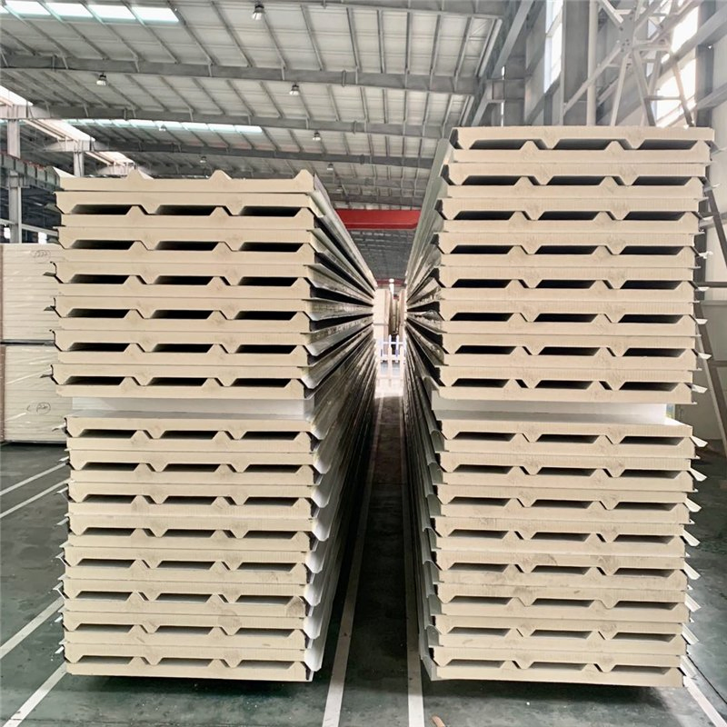 Prefabricated Wall Steel House Building Insulated Fireproof Board EPS/Polystyrene/PU/PIR/PUR/Puf/Polyurethane/Rock Wool/Glasswool Metal Sandwich Panel Price