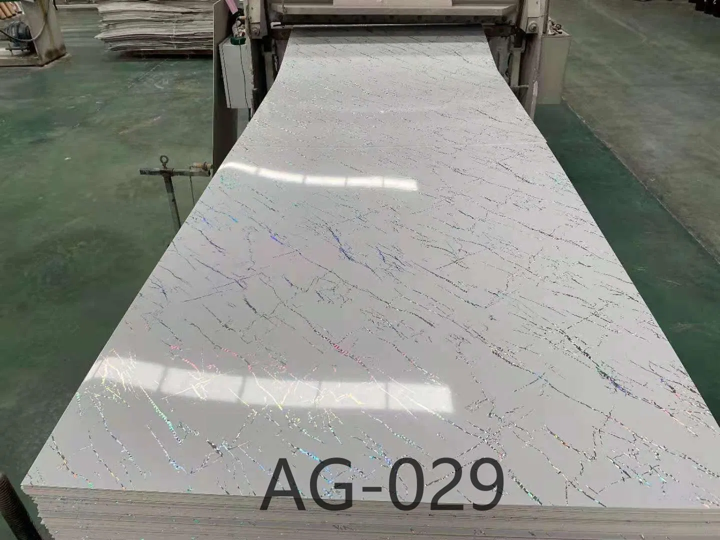 3D Textured Glossy Faux Marble Panel for Exhibition Booth Background Wall Design