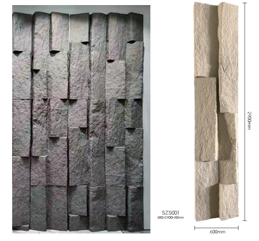 Interlocking Modular PU Stone System for Exterior Facade Design
