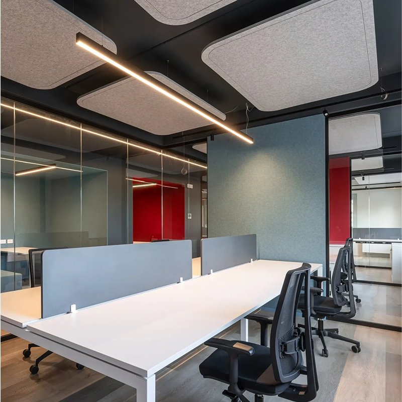 Pet Decorative Polyester Fiber Acoustic Board Acoustic Panel Wall Panel Sound Absorption for Office