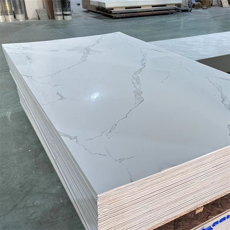 Linyi Manufacturer 1220X2440mm PVC Marble Sheet PVC Wall Panel UV Marble Sheet UV Boards Glossy Spc Wall Panel