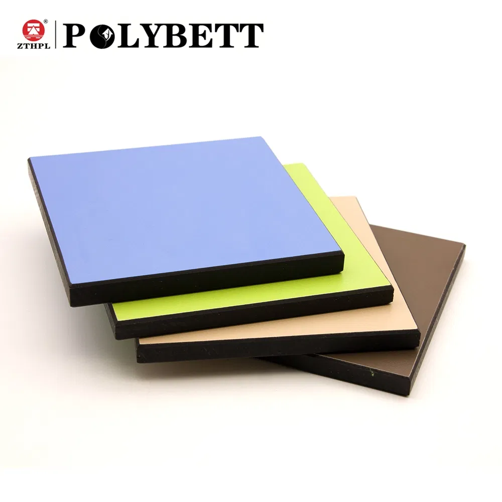 Zhongtian Polybett Formica High Pressure Laminate Sheet Compact Laminate Board HPL Panel