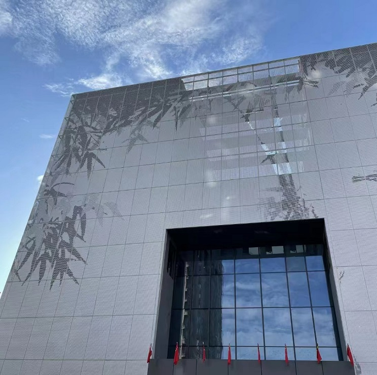 Exterior Aluminum Facade Cladding Panel Commercial Building Curtain Wall System
