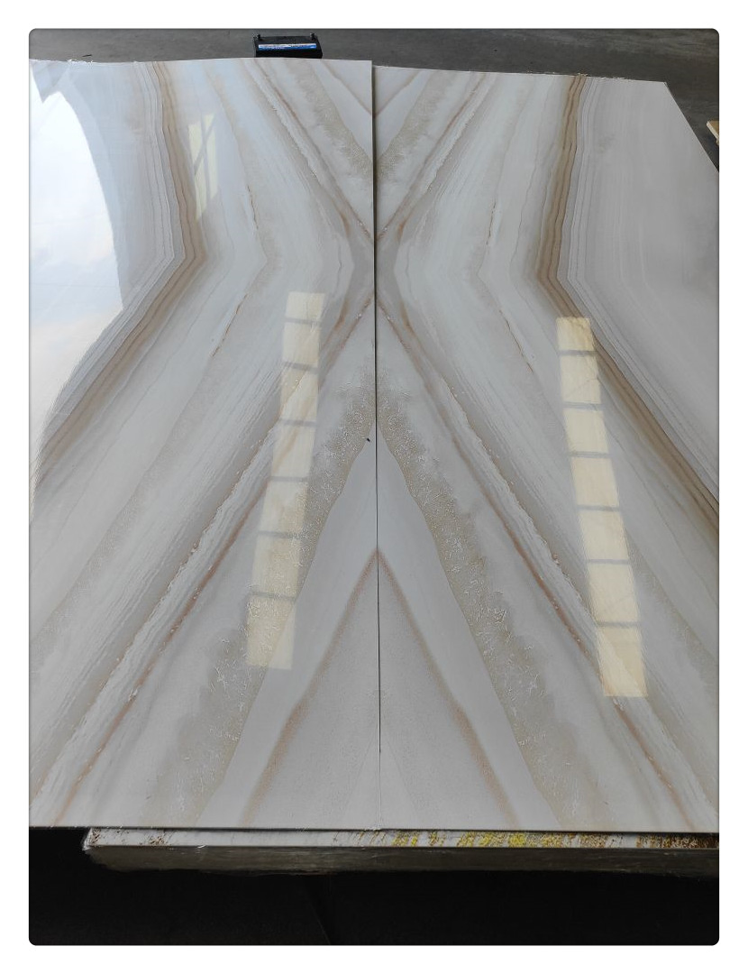 Gilting Series High Glossy PVC Stone Composite Wall Panel UV Marble Sheet