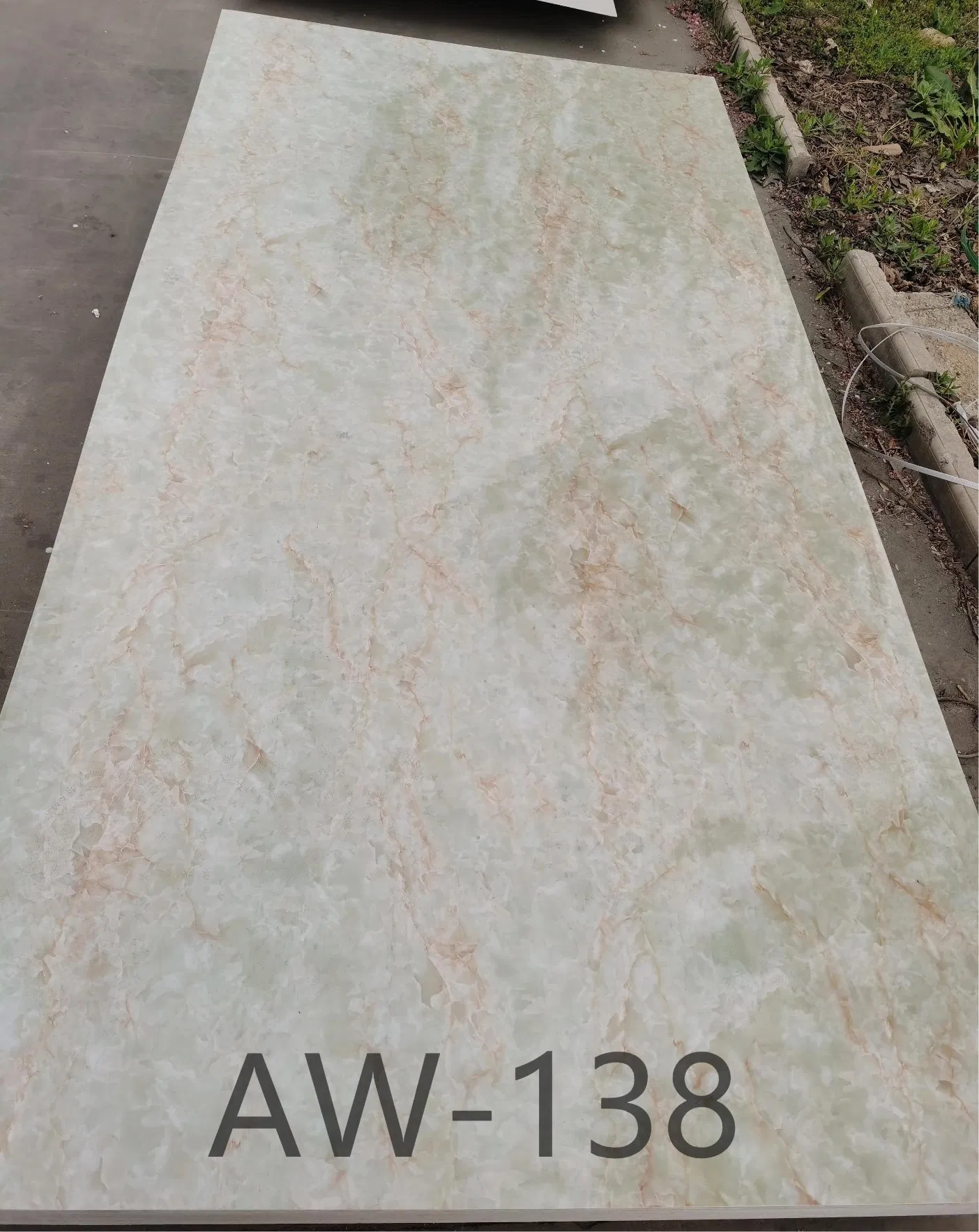 Eco Friendly Waterproof Stone Plastic Composite Sheet for SPA Changing Room Wall