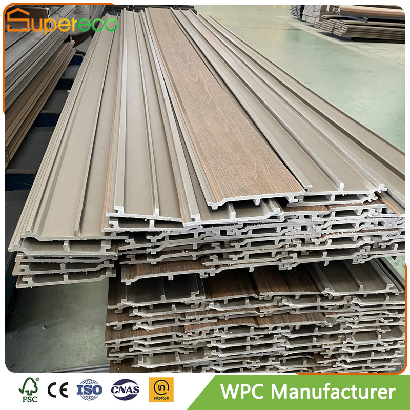 Supereco Waterproof Outdoor 218X24mm Co-Extrusion WPC Wall Cladding WPC Wall Panel