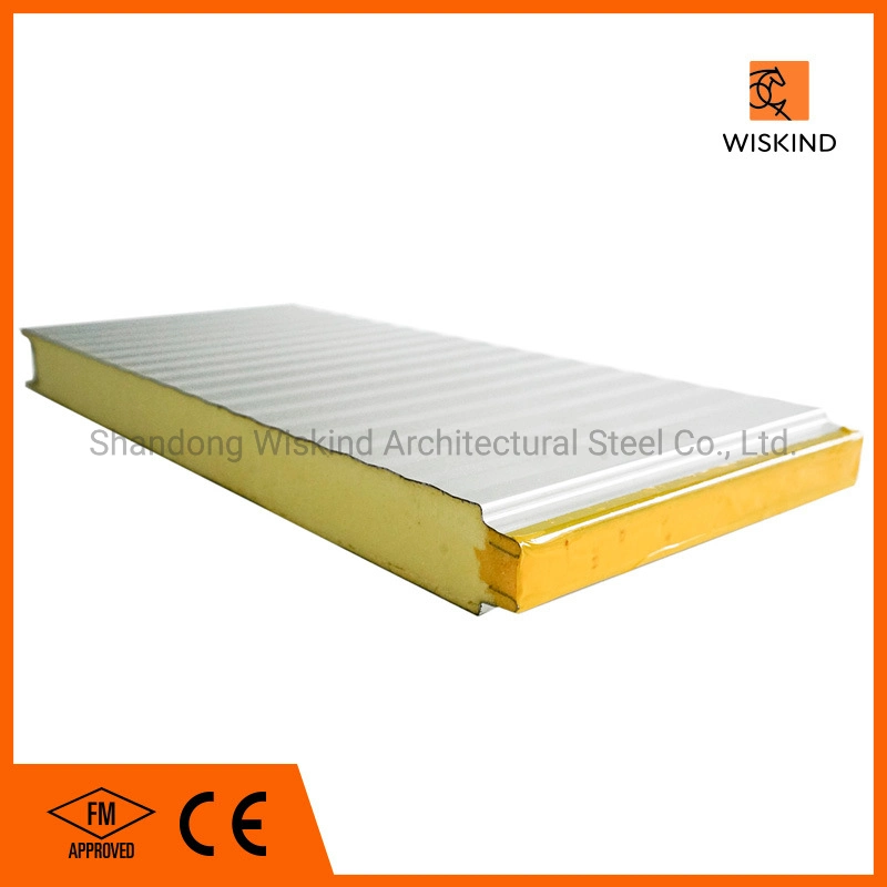 Insulated Metal Panels 50mm/75mm/100mm/150mm/200mm/300mm PU/PIR/PUR/Puf/Polyurethane Fireproof/Lightweight Sandwich Panel for Wall Panel and Cold Storage