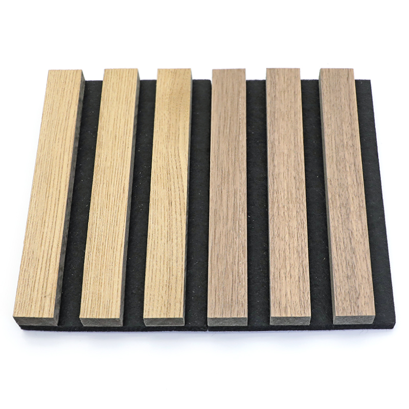 Modern Polyester Soundproof Wall Decor with Acoustic Wood Panel for Building Material