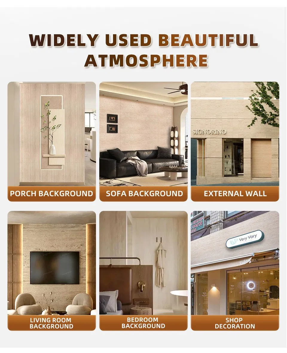 Eco Mcm Decor Cladding Interior Flexible Clay Wall Tile Travertine Wall Panels Veneer Soft Stone Panels Flexible Clay Wall Tile