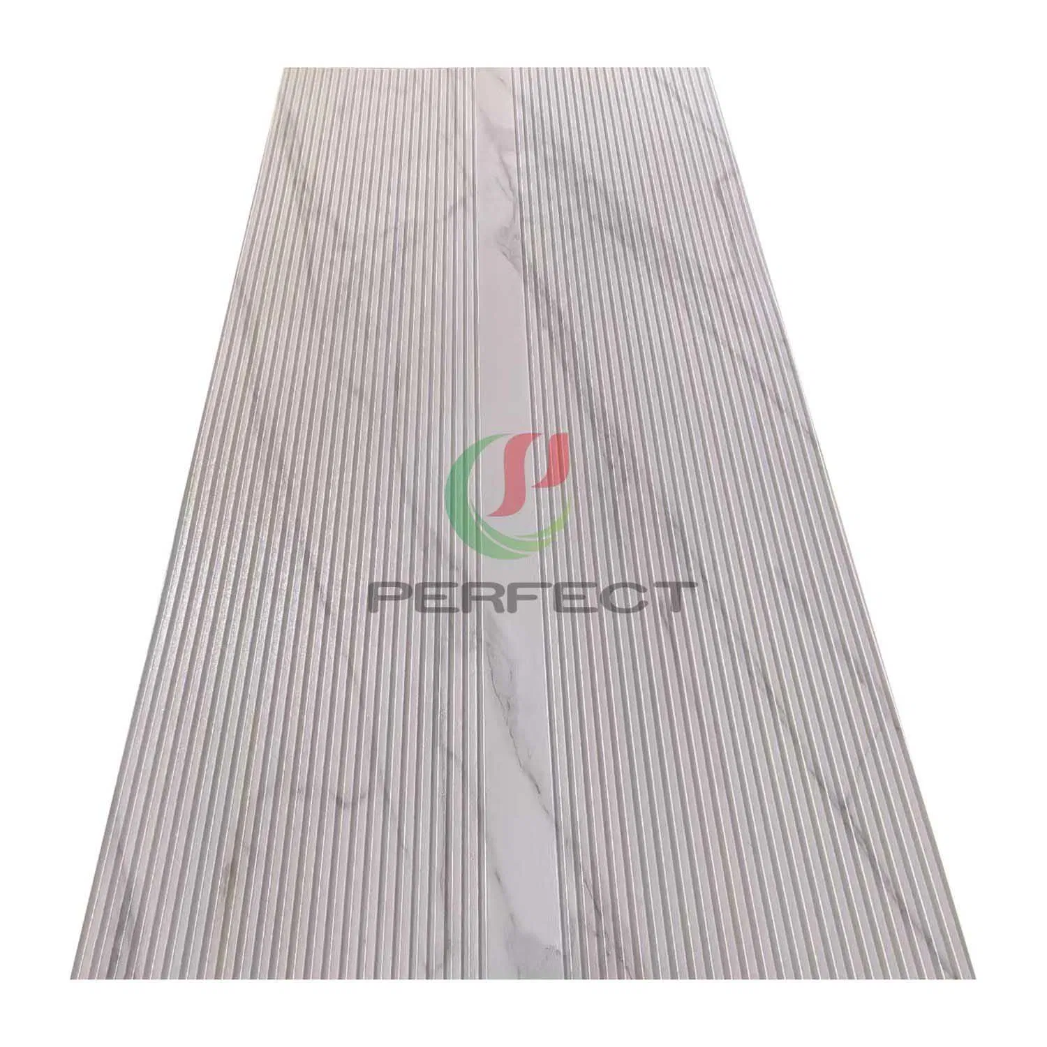 Vertical Stripes Design Marble Texture UV Board 3D Deign Stone Plastic Composite Sheet Matte Surface UV Marble Board