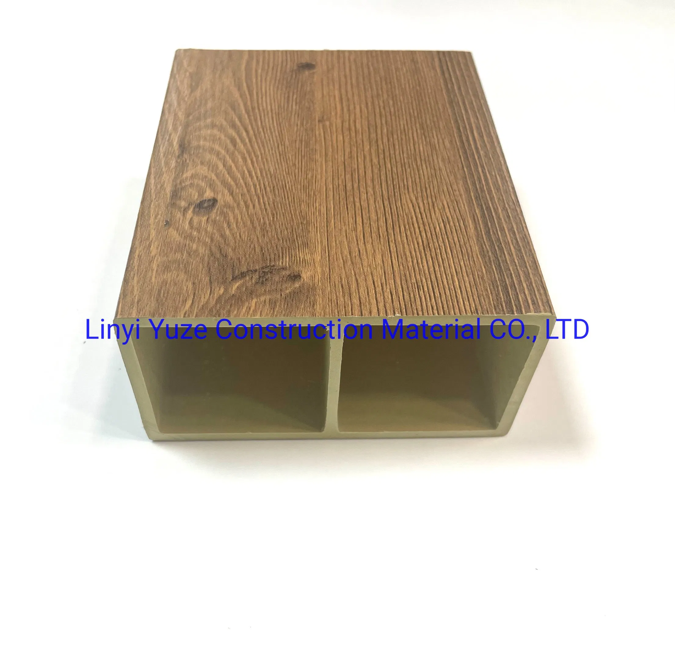 WPC PVC Interior Partition Wall Panel Decoration Plastic Composite Column Timber Tubes Decoration 38*12mm