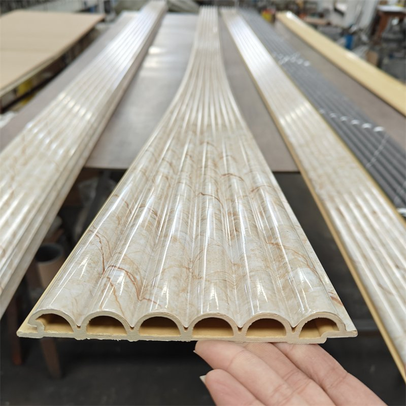 Factory Indoor Partition WPC Wall Board Fluted WPC Wall Panel Interior Decoration