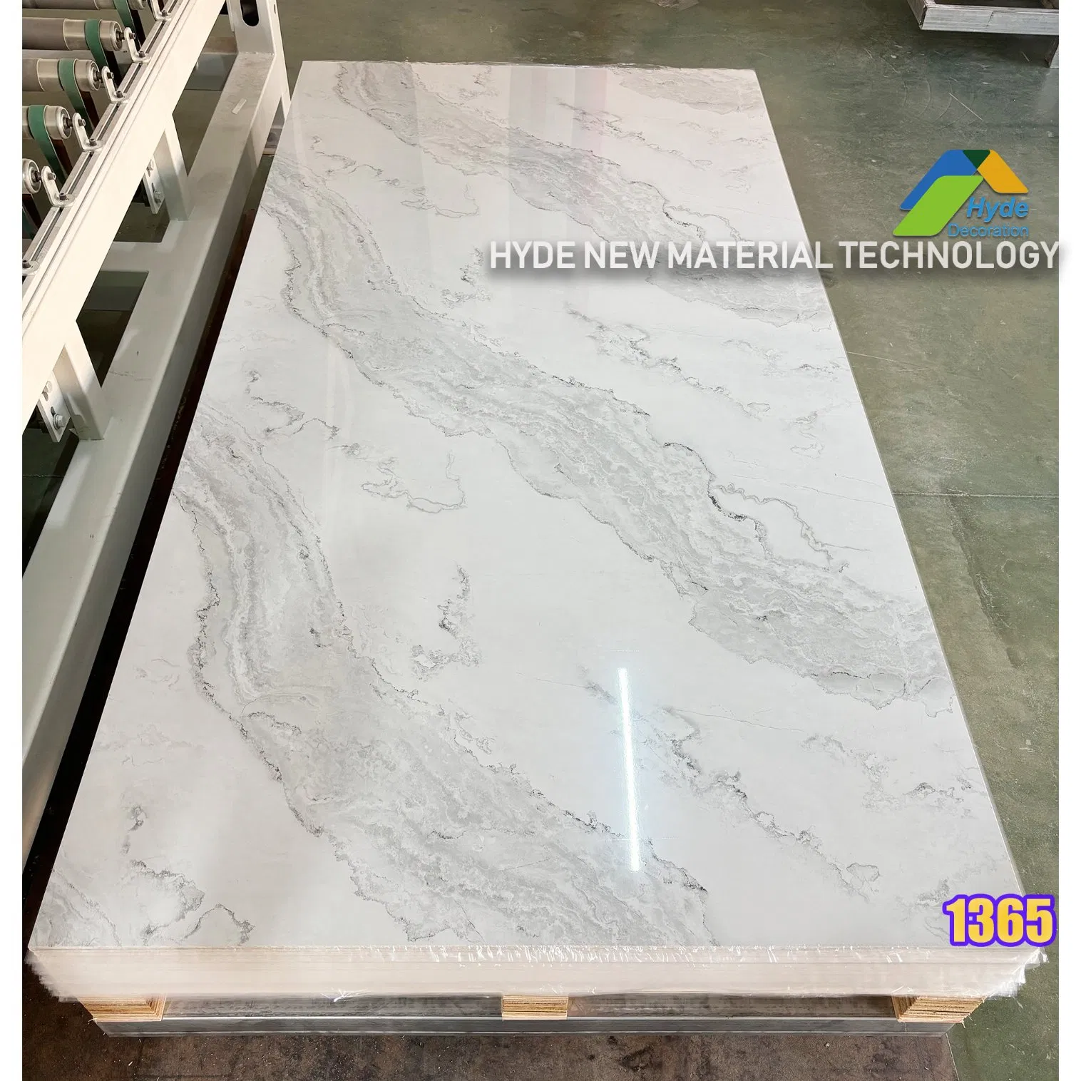 2.5mm 3mm Thickness Stone Plastic Composite Spc PVC Marble Artificial Wall Panel Cladding UV Coating Sheet