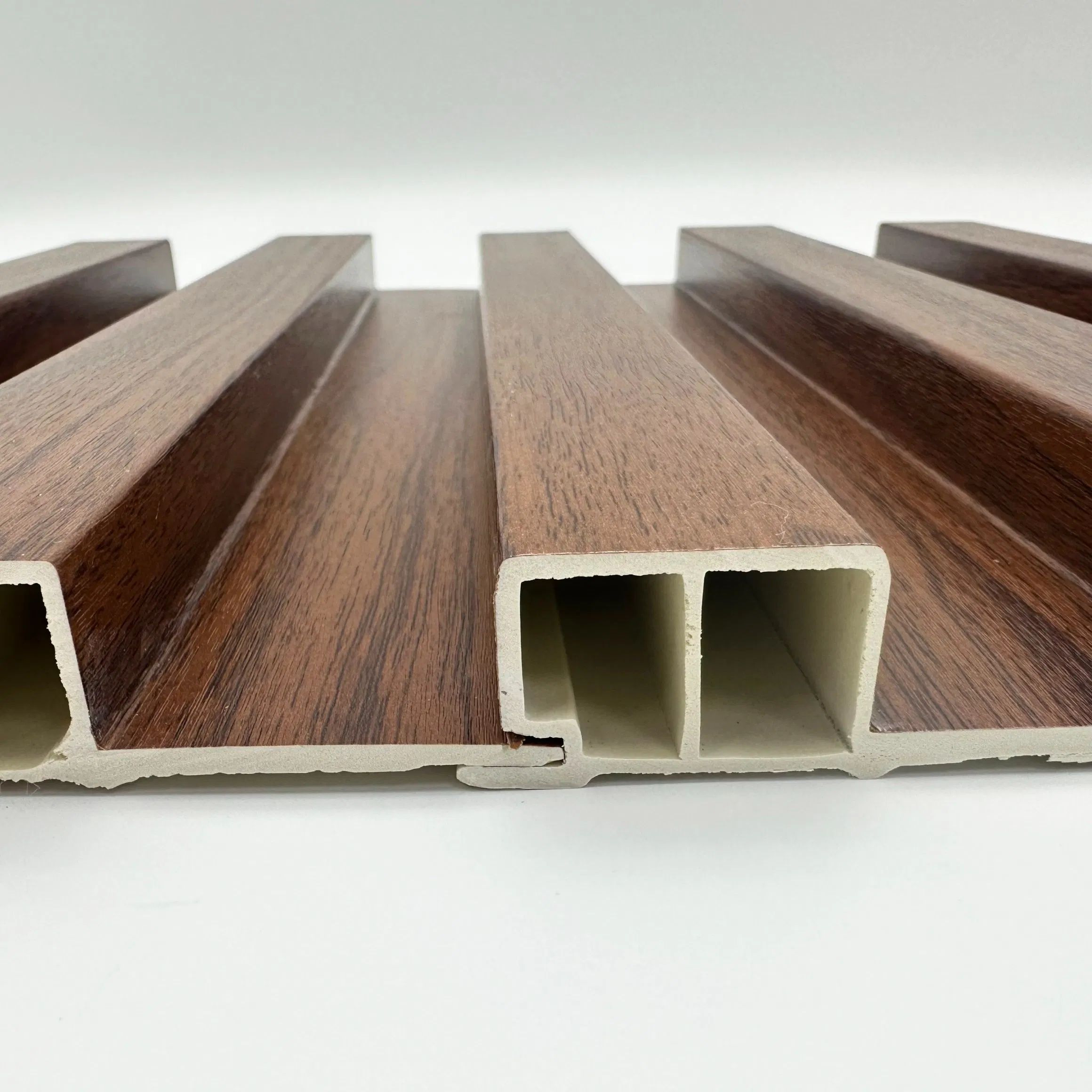 Factory Price 3D Fluted PVC Wall Panel Interior Wooden Decorative Wall Panel