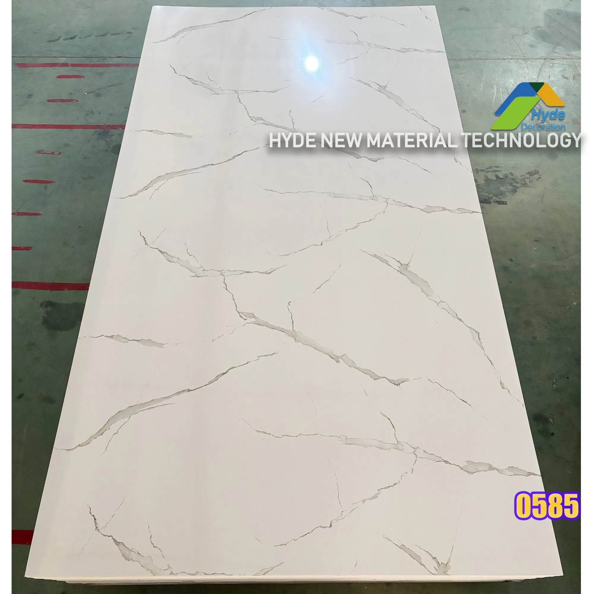 Bathroom Shower Wet Room Decoration Stone Plastic Composite Spc PVC Solid Wall Panel UV Coating Marble Sheet Made in China