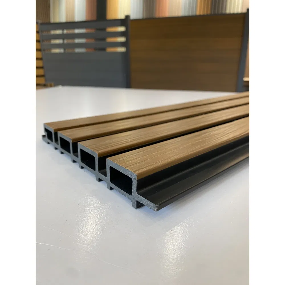 WPC Wood Composite Exterior Wall Cladding Waterproof WPC Wall Panel Fluted