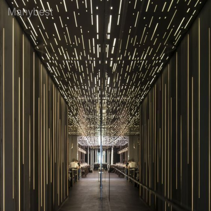 Best Factory Price Custom Carving Decorative Metal Ceiling Panel LED Lighting Perforated Suspended Aluminum Ceiling Panel