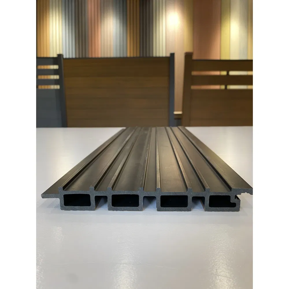 WPC Wood Composite Exterior Wall Cladding Waterproof WPC Wall Panel Fluted