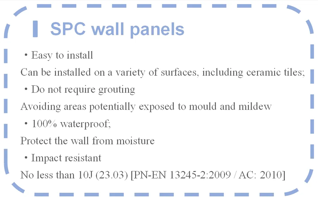 SPC wall panel detail 1