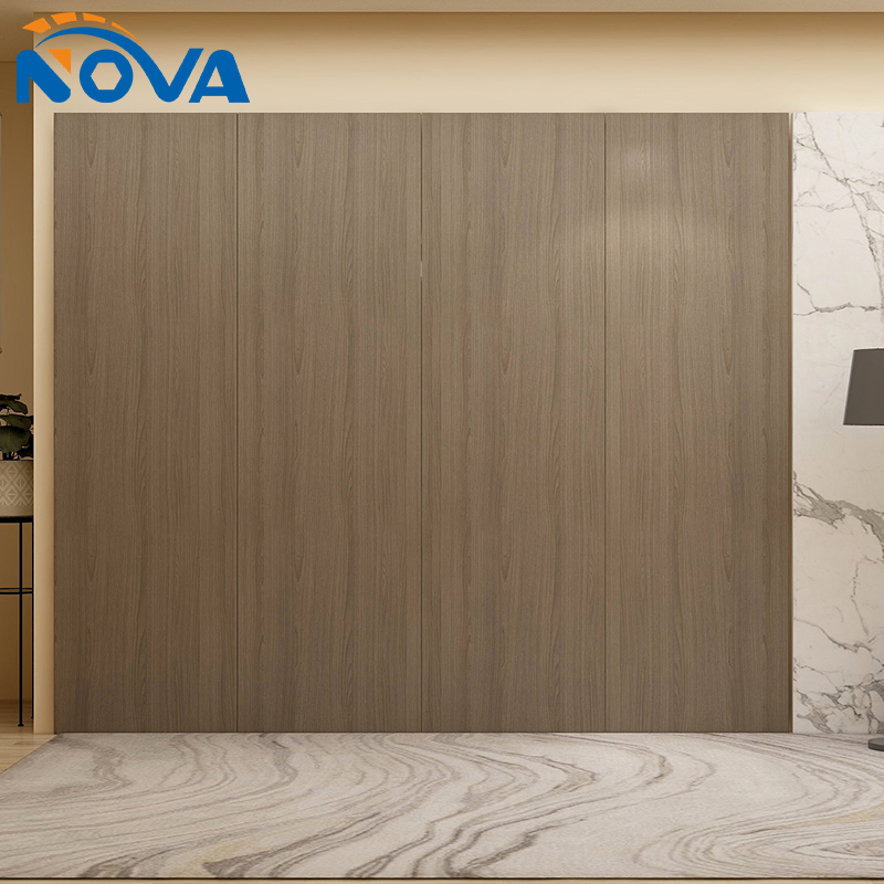 Bamboo Charcoal Fiber Wood Veneer Texture Solid Wall Board Background Wall Panels