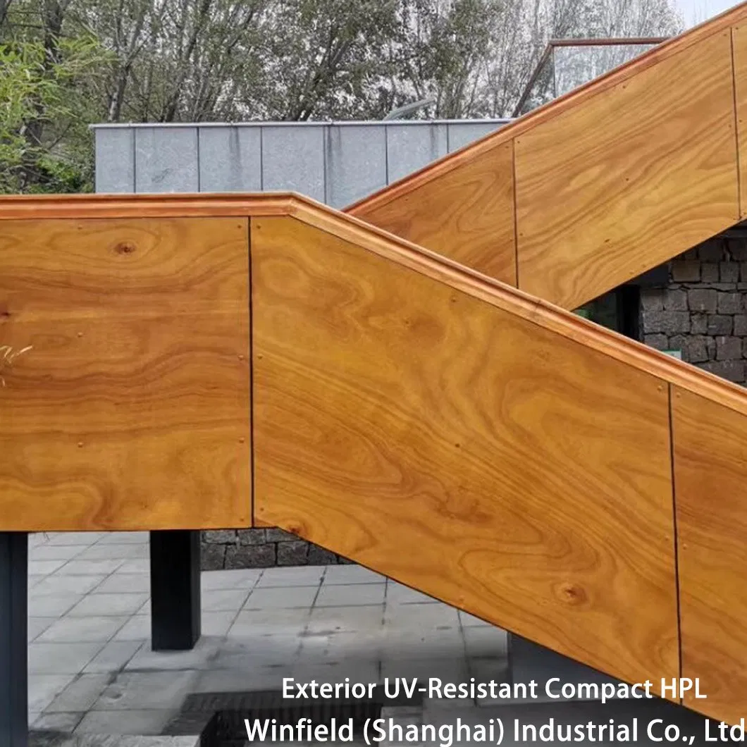Exceptional Impact Resistance Anti UV HPL Exterior UV Resistant Compact Panel for Outdoor Environment