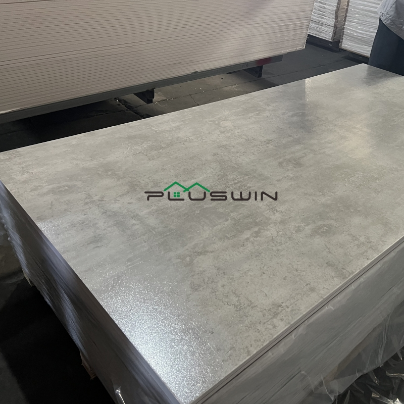 Bamboo Charcoal Decorative Wall Panels with PVC Laminated Film Surface for Residential