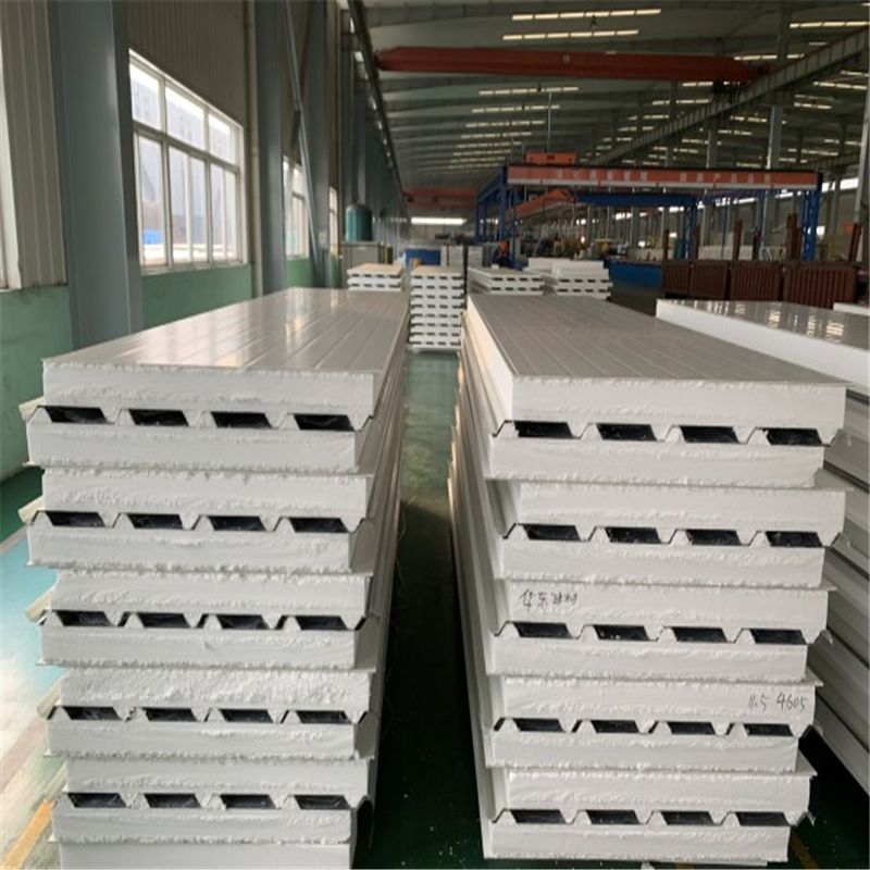 Prefabricated Wall Steel House Building Insulated Fireproof Board EPS/Polystyrene/PU/PIR/PUR/Puf/Polyurethane/Rock Wool/Glasswool Metal Sandwich Panel Price