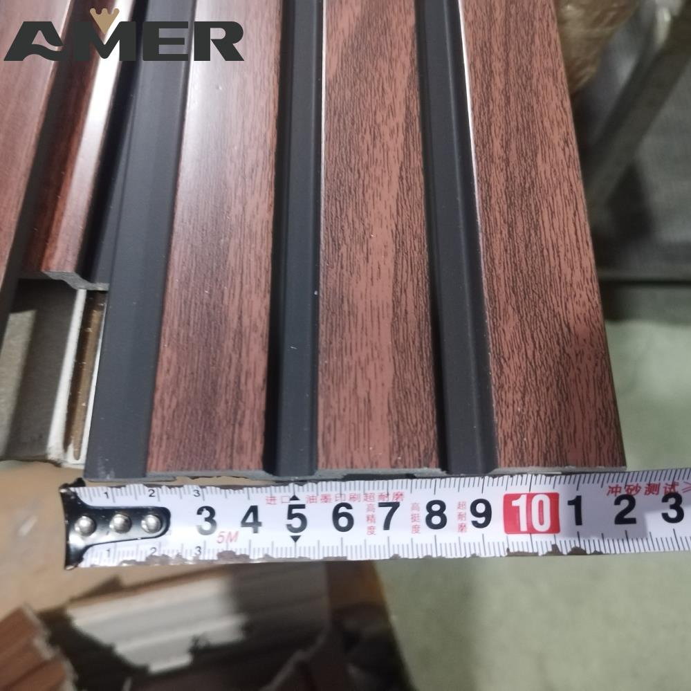 Factory Waterproof Interior Charcoal Louver Panel Wall Cladding Ceiling New Interior PS Wall Panels Marble PVC Wall Panel