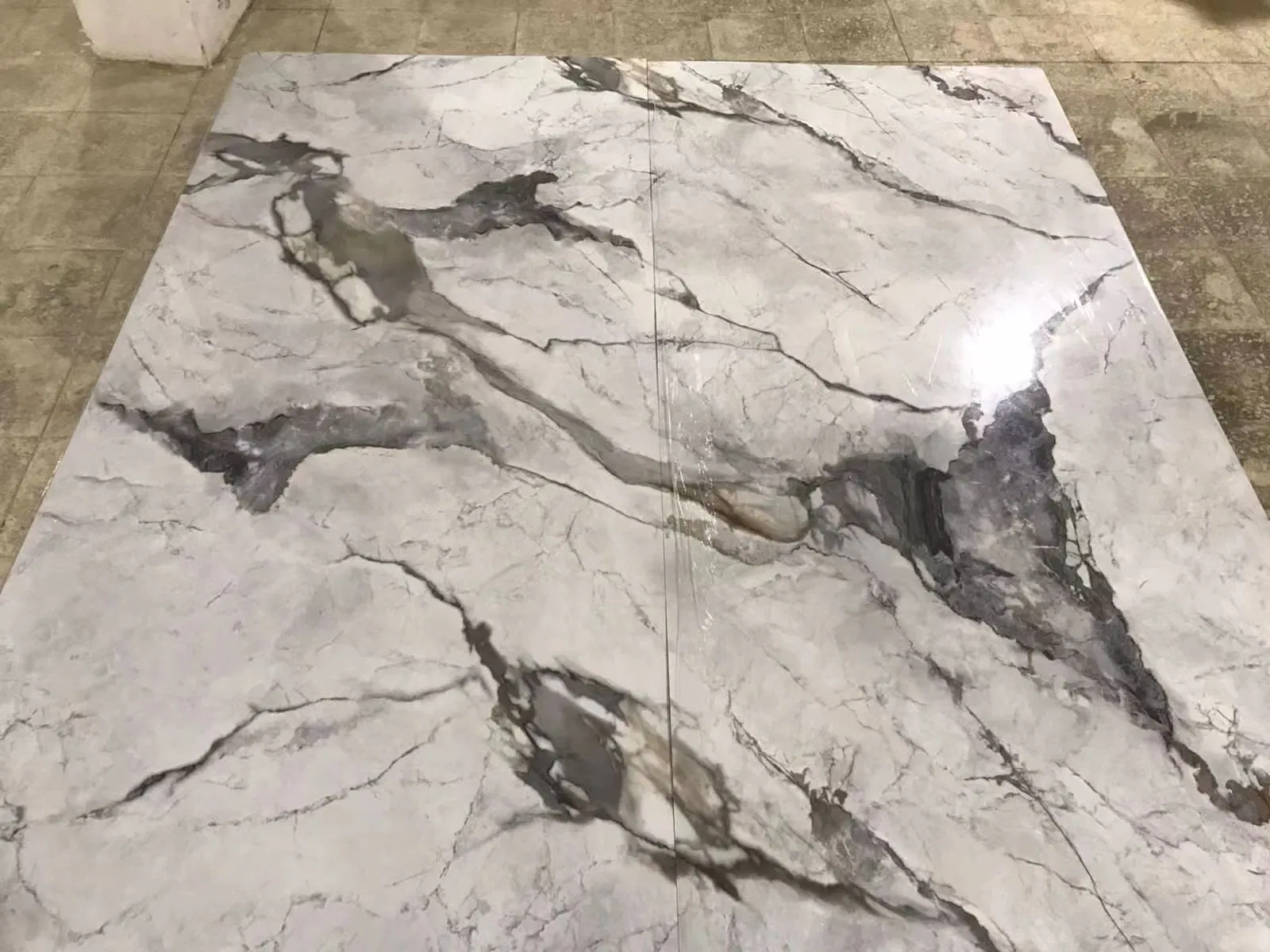 Polished Long-Lasting PVC Marble Sheet for Wall Decoration