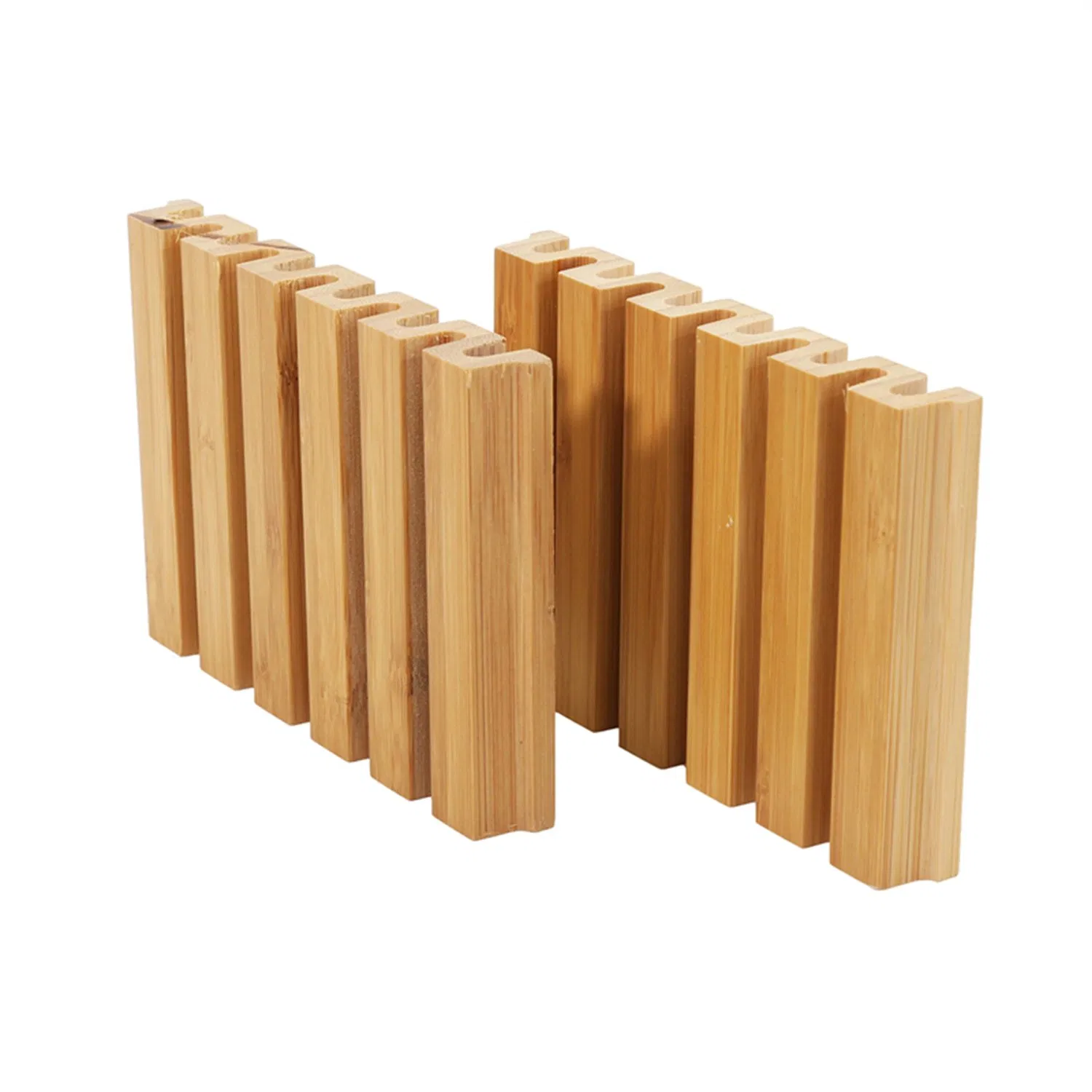 Interior Decorative Bamboo Wall Cladding Panels Fluted Bamboo Wall Panel
