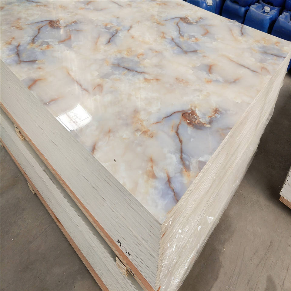 Interior Decoration New Material 1220*2440mm 3D PVC Marble Sheet UV Spc Board Foam Board PVC Bambom Decorative Wall Panel for Wall Building Material