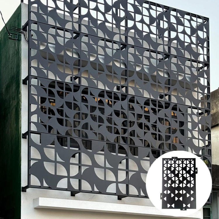 Custom Aluminum Panel Facade Decorative Metal Cladding System for Curtain Wall