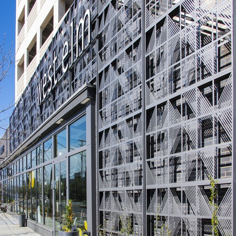 Metal Insulation Wall Cladding Aluminium Facade Perforated Panel Exterior Facade Systems for Curtain Walls
